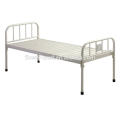 Simple Flat Plain metal cama de acero médico cama proveedor buen precio